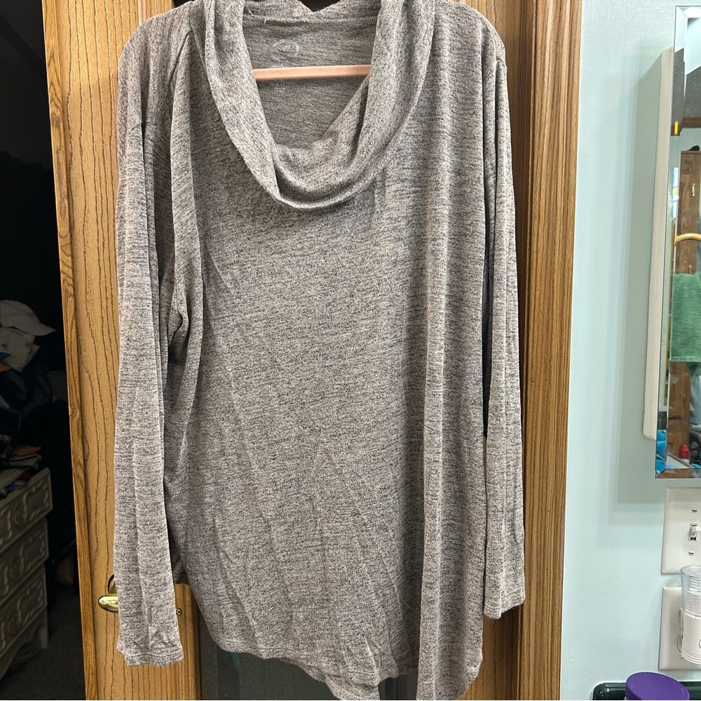 Maurices Gray Cowl Neck Sweater